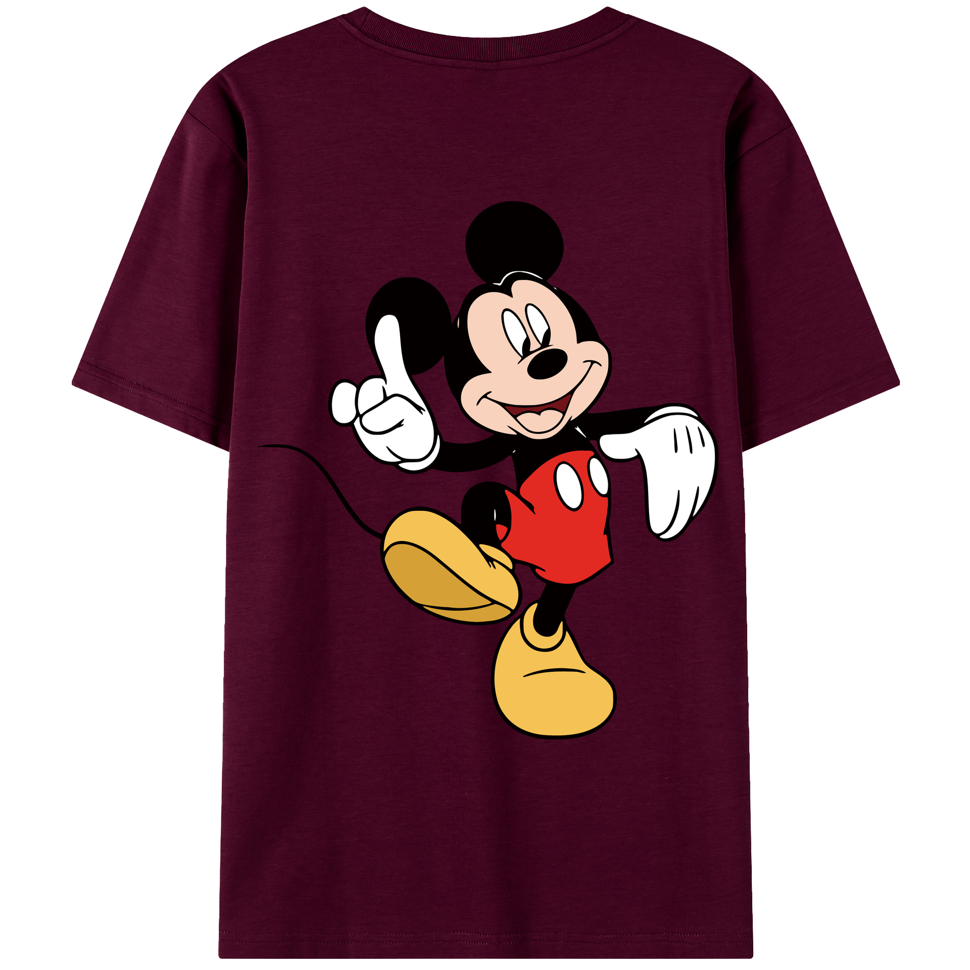 （画像用） ミッキーマウス Mickey Mouse レディース半袖Tシャツ(バックプリント)